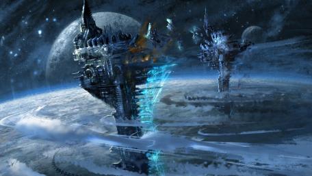 Planetary fortress wallpaper