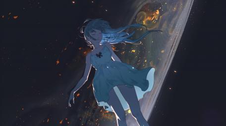 Falling Through Stardust wallpaper