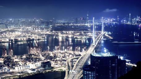 Stonecutters Bridge, Hong Kong, wallpaper