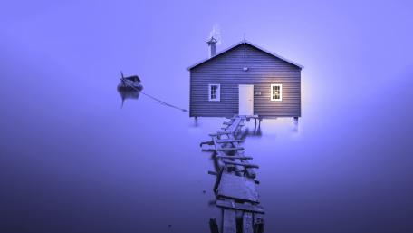 Crawley Edge Boatshed wallpaper