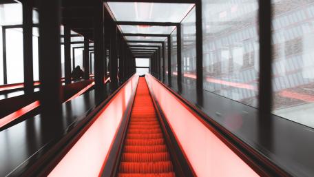 Futuristic Escalator Design Inspiration wallpaper