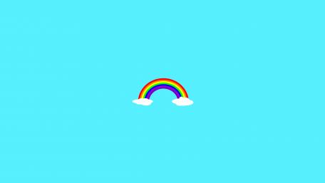 Minimalist rainbow wallpaper