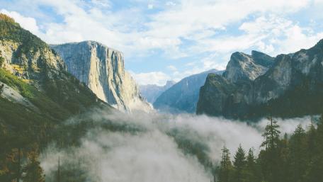 Yosemite Valley Tunnel View wallpaper