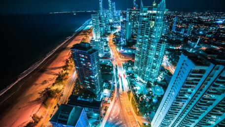 Brisbane by night wallpaper