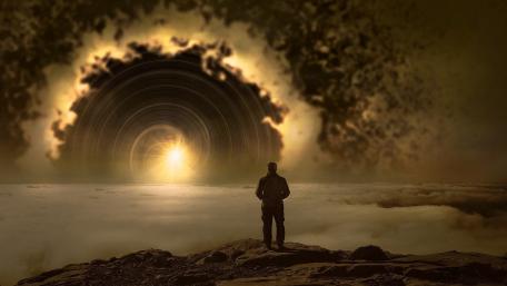 Portal to a Futuristic World wallpaper