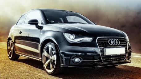 Sleek Audi A1 on a Stunning Road Trip wallpaper