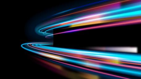 Neon Streaks in Darkness wallpaper