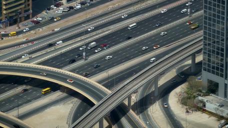 Freeway in Dubai wallpaper