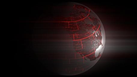 Digital Shadow of a Red Planet wallpaper