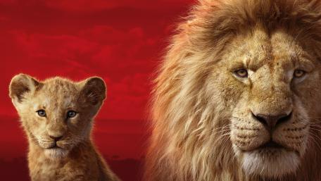 Lion Majesty and Innocence in 5K wallpaper