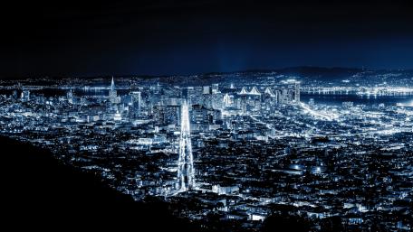 San Francisco by night wallpaper
