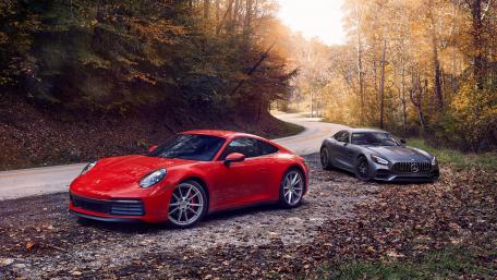 Dream Cars on a Scenic Drive wallpaper
