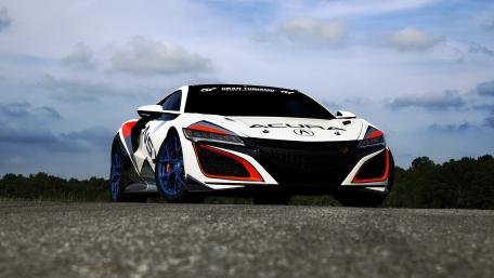 Sleek Acura NSX Captured in Action wallpaper