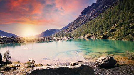 Lago Azzurro wallpaper