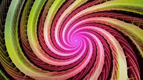 Neon spiral wallpaper