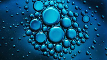 A Liquid Symphony in Blue Shades wallpaper