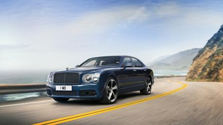 Luxury Bentley Mulsanne on Coastal Highway Dream Drive wallpaper