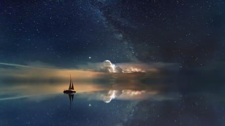 Sailing Through the Cosmos wallpaper