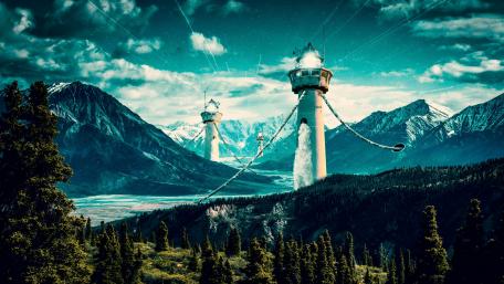 Mystical Lighthouses of the Fantasy Realm wallpaper