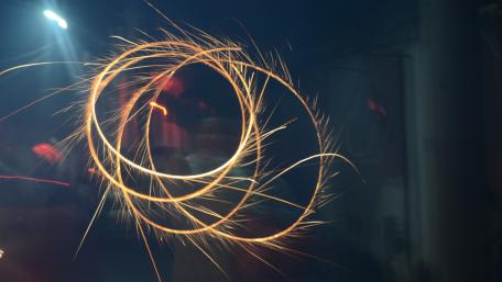 Captivating Swirls of Light in Darkness wallpaper
