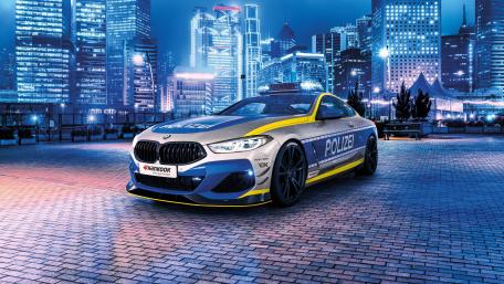 BMW M850i Police car wallpaper