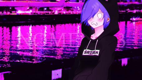 Dark Purple Anime wallpaper