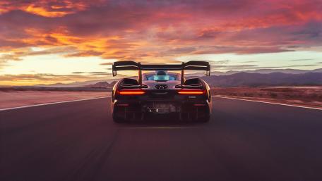McLaren Senna rear view wallpaper