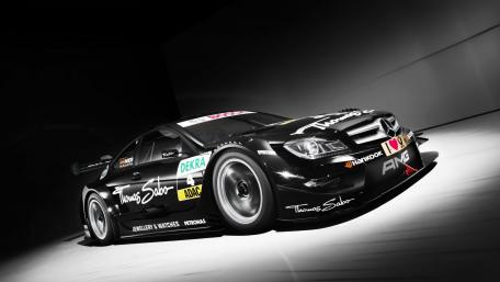 Sleek Mercedes-Benz Race Car Wallpaper wallpaper