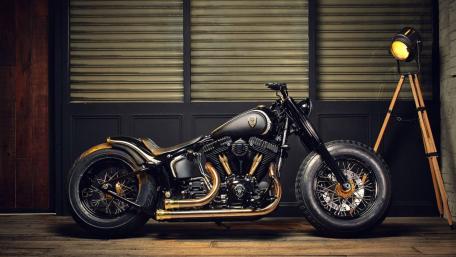 Harley-Davidson Softail Elegance Unleashed wallpaper