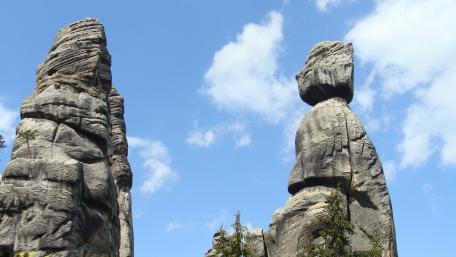 Majestic Monoliths Reaching for the Sky wallpaper
