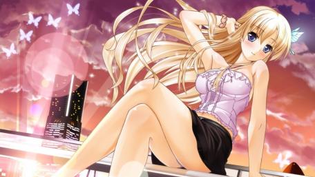 Blonde girl wallpaper