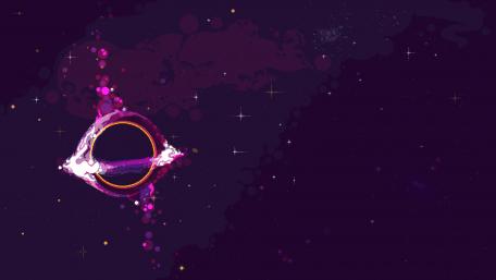 Cosmic Orbit in Vibrant Pixel Art wallpaper