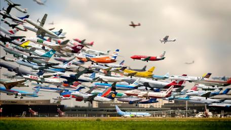Flight Through Time With Aircraft Diversity wallpaper