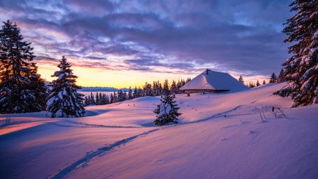 Winter Twilight Bliss wallpaper