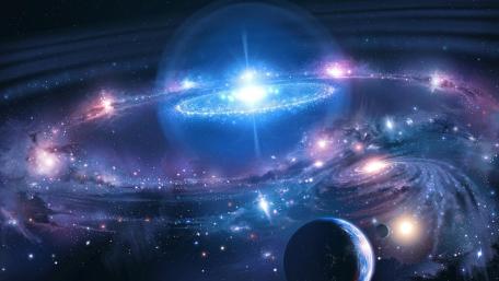 Cosmic Dance of Celestial Bodies wallpaper