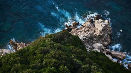 Serenity of the Sea from Above wallpaper