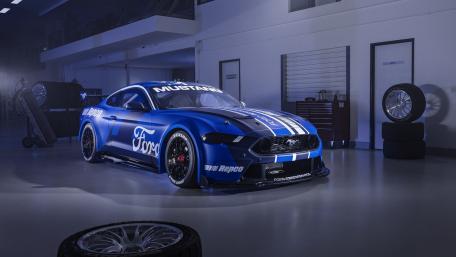 Mustang GT in a Sleek Garage wallpaper