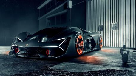 Futuristic Elegance Lamborghini Terzo Millennio wallpaper