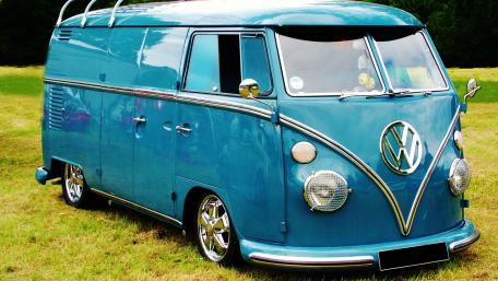 Classic Volkswagen Bus Beauty for Vintage Lovers wallpaper