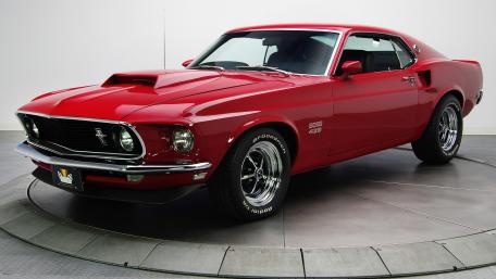 Classic Red Vintage Mustang wallpaper