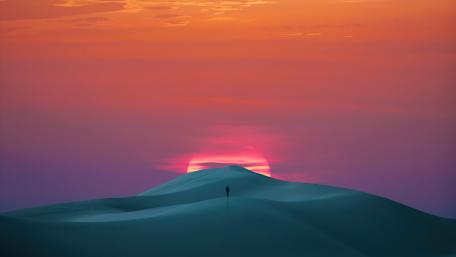 Ethereal Dunes at Dusk wallpaper