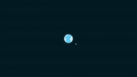 Minimalist Earth and Moon Wallpaper wallpaper