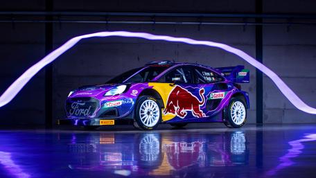 Race-Ready Ford Puma in Action wallpaper