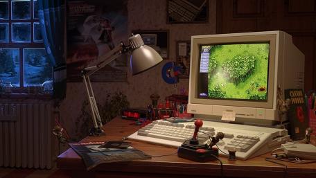 Retro Gaming Haven wallpaper