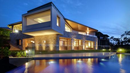 Modern house wallpaper
