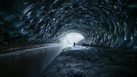 Castner Glacier Ice Cave wallpaper