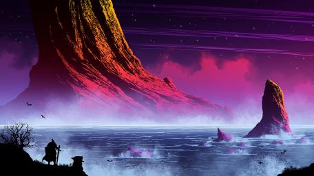 Mystical Journey at Dusk wallpaper