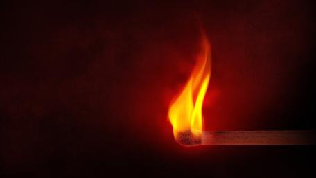 Fiery Elegance in Darkness wallpaper
