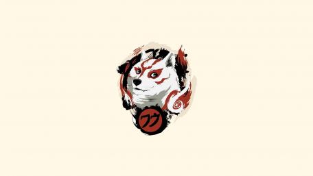 Doge Meme Meets Traditional Artistry wallpaper