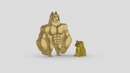 Swole Doge vs. Cheems wallpaper